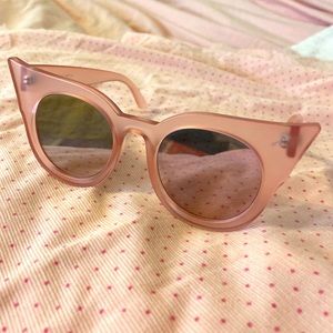 Pink Le Specs Cat Eye Sunglasses